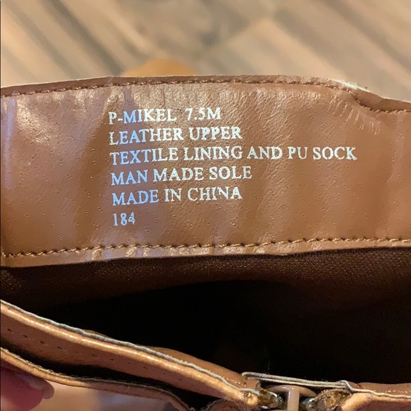 Tall Tan Leather Boots - Picture 4 of 4